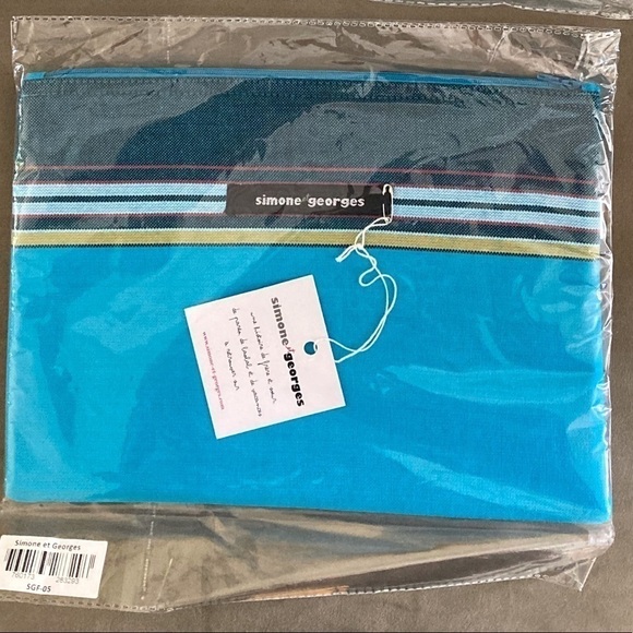 Simone et Georges Kikoy Beach Clutch NWT - Picture 5 of 5